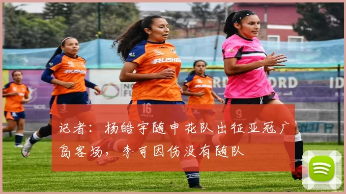 记者：杨皓宇随申花队出征亚冠广岛客场，李可因伤没有随队
