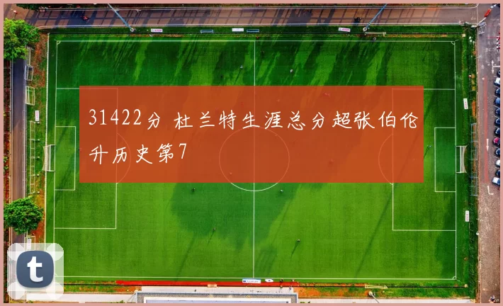 31422分 杜兰特生涯总分超张伯伦升历史第7